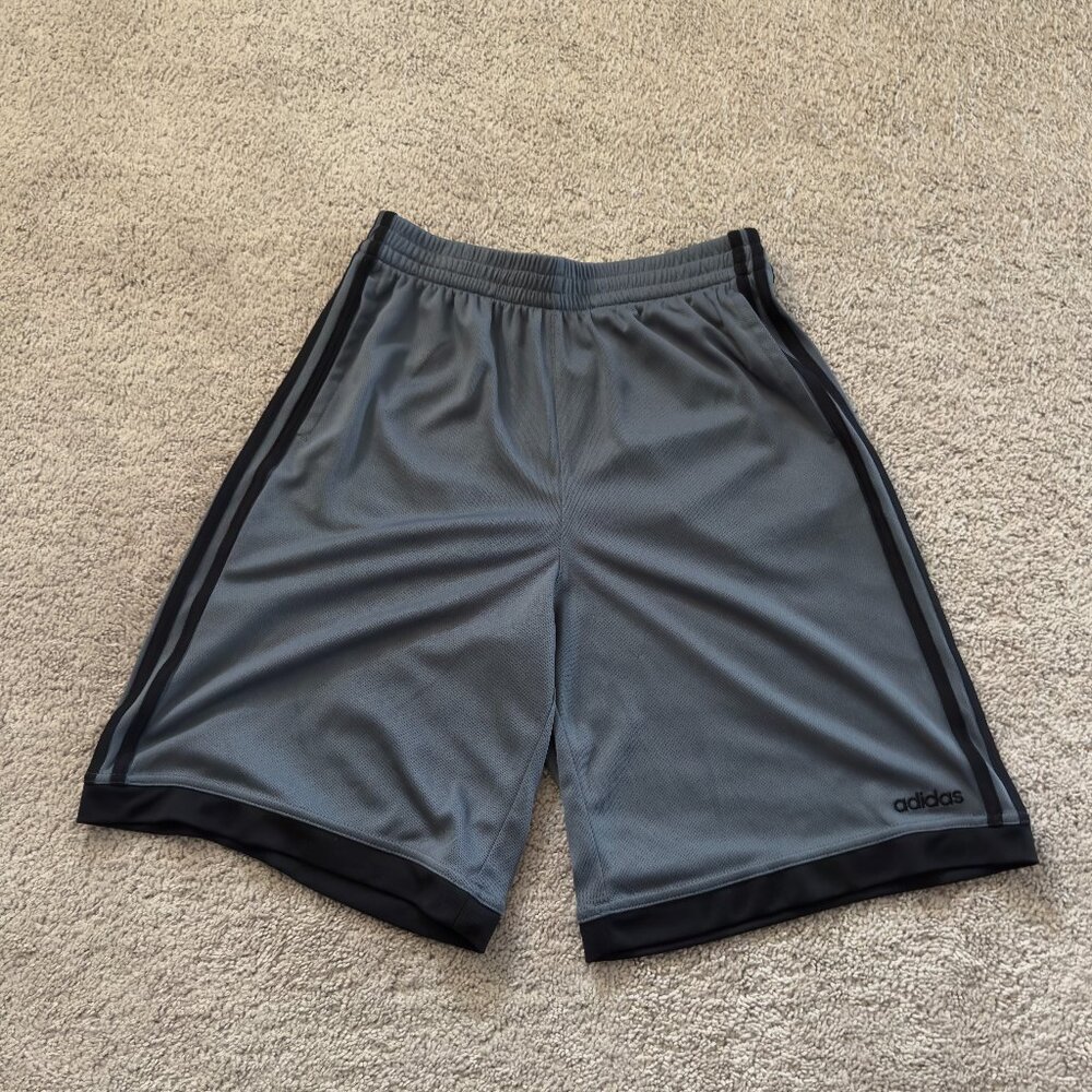 Boys Dark Grey Adidas Shorts Youth XL